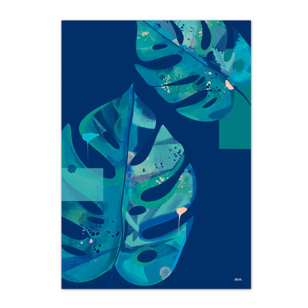 Monstera | Navy