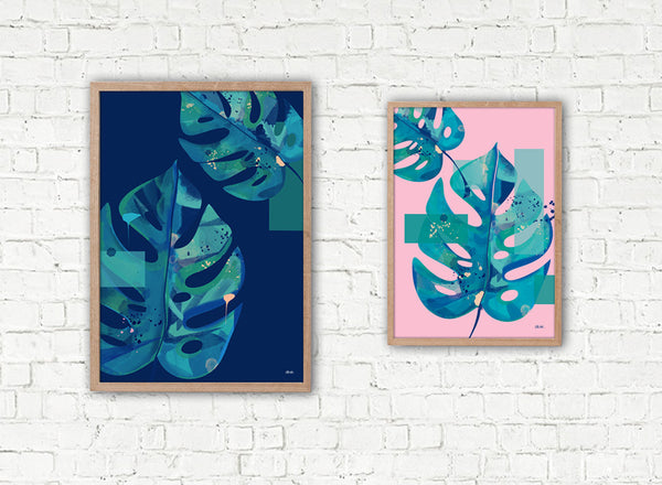 Monstera | Navy