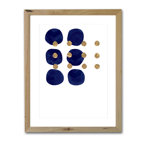 Spots | Navy and Gold