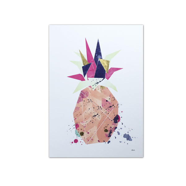 Tropical Pineapple with Gold Leaf